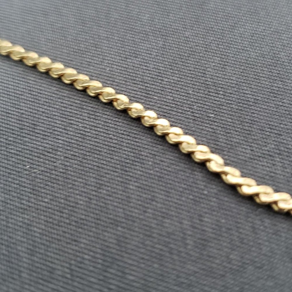 Sarah Coventry Gold Tone Swirl Pendant Necklace White Bead Accents Vtg 1950s 14" - Picture 8 of 11